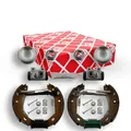 FEBI BILSTEIN Bremsbackensatz Hinterachse u.a. für CITROËN, PEUGEOT