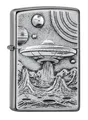 Zippo Feuerzeug Alien Life Emblem Design Sturmfeuerzeug Benzin Ufo Motiv