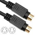 SVHS KABEL, SVIDEO, S-VHS, Hosiden, 2 x 4 polig, vergoldet, geschirmt, 1 Meter