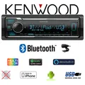 Kenwood KMM-BT306 - Bluetooth | MP3 | USB | iPhone | Android | MultiColor | Spotify | Alexa Autoradio
