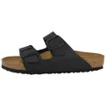 Birkenstock Arizona Birko-Flor schmal Unisex Erwachsene Sandale Sandaletten, Sommerschuhe, Badeschuhe, Riemchen, Schlappen schwarz 40 EU