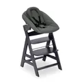 Hauck Alpha Newborn Set Plus Dark Grey Hochstuhl & Babywippe