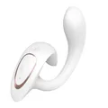 Satisfyer G for Goddess 1 | 16,5 cm | Rabbit-Vibrator | Klitoris- & G-Punkt-Stimulation | 12 Vibrationsprogramme | Wiederaufladbar | Wasserdicht (IPX7) | Hautfreundliches Silikon, Farbe:weiß