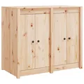 vidaXL Outdoor Küchenschrank MEPPEL, Gartenschrank mit viel Stauraum, Küchenzeile Unterschrank mit modularem Design, Außenküche Schrank Terrassenschrank, Massivholz Kiefer