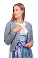 Edelnice Trachtenmode Damen Trachten Strickjacke Theresa aus Wolle in Rosa oder Anthrazit Gr. 34-48 (Strickjacke-Theresa-anthrazit, 44)