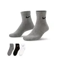 Nike SX7677 Season 2021/22 Sport Socks Unisex white(black)/carbon heather(black)/black(white) M