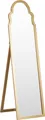 BELIANI Stehspiegel Gold mit dekorativem Rahmen 40 x 150 cm Rustikal Ganzkörper für Ecke Schlafzimmer Garderobe Bad Wohnzimmer