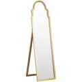 Stehspiegel Gold Mit Dekorativem Rahmen 40 X 150 Cm Rustikal Ganzkörper Für Ecke Schlafzimmer Garderobe Bad Wohnzimmer