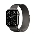 Apple Watch Series 11 GPS + Cellular 46mm Slate Titanium Case with Slate Milanese Loop - S/M (MFD34ZR/A)