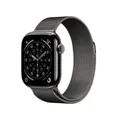 Apple Watch Series 11 GPS + Cellular 46mm Schiefer Titanium Case mit Schiefer Milanese Loop - S/M MFD34ZR/A