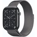 Apple Watch Series 11 Cellular 46mm Schiefer Titan Gehäuse mit Schiefer Milanaise Armband - S/M