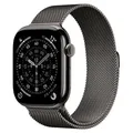 Apple Watch S11 Titan Schiefer Cellular 46mm (Milanaise Armband schiefer) S/M - Silber/Grau