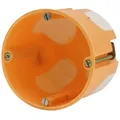 Hohlwand-Schalterdose mit Menbran 61 mm orange  Hohlwanddosen