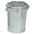 Metallwerke Renner GmbH RENNER System-Mülleimer feuerverzinkt, DIN 6628/6629, mit Verschlußbügel und Deckelgriff, 35 l, Höhe: 495 mm 2032-00