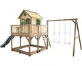 Spielhaus mit Stelzen axi Liam 613 x 277 cm Holz braun inkl. Schaukel, Rutsche g