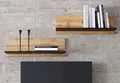 Home Collective Wandregal 2er Set Wandregale 2 Stück je 100cm breit, Wandboard, Schwebe-Regal, für Bücher,Bilder,Deko,dunkles Holz,Wohnzimmer,Schlafzimmer,Esszimmer
