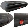 Dachbox VDPBA320 320Ltr carbonlook abschließbar + Dachträger VDPLION1 kompatibel mit Skoda Roomster (5 Türer) 06-15