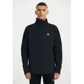 Sweatjacke SOS "Muju", Herren, Gr. L, blau (dunkelblau), 75% Polyester, 22% Viskose, 3% Elasthan, unifarben, casual, normal, hoch geschlossener Ausschnitt, Langarm, Sweatjacken, mit stilvollem Logodetail