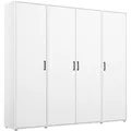 Rauch Möbel Drehtürenschrank, Weiß, Kunststoff, 7 Fächer, 187x194x53 cm, Blauer Engel, BQ - Bündnis für Qualität, Made in Germany, Schlafzimmer, Kleiderschränke, Drehtürenschränke