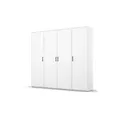 Drehtürenschrank  Yarm , weiß , Maße (cm): B: 187 H: 194