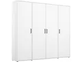Kleiderschrank RAUCH VOYAGER Garderobe Wäscheschrank Schlafzimmer , alpinweiß, griffe graumetallic, B:187cm H:194cm T:53cm, Holzwerkstoff, Schränke, Kleiderschrank, mit 2 modernen Griffvarianten, viel Stauraum MADE IN GERMANY