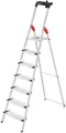 Hailo Stehleiter L80 ComfortLine, Alu-Sicherheits-Stehleiter 7 Stufen
