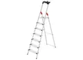 Stufenstehleiter Hailo L80 ComfortLine, EN 131, mit Multifunktionsschale & XXL-Stufen, bis 150 kg, 7 Stufen