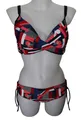 BIKINI BIKINISET SUNMARIN SOFTCUP + HOSE 11601 ROT BLAU WEISS MOTIV  42 CUP C