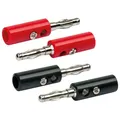 SCHWAIGER Bananenstecker, Mehrfarbig, Kunststoff, Audiokabel bis 4 mm - bunt