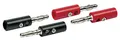 Schwaiger Bananenstecker Set BST15 531 4 Stück schwarz / rot, 2x schwarze Bananenstecker / 2x rote B