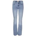 Vero Moda Schlagjeans Flash (1-tlg) Plain/ohne Details blau S