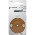 Varta Power One 312 ACCU plus Braun p312 Akku für Hörgeräte NiMH 2er Blister p312 - Braun