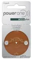 Powerone Accuplus 312 Accu Plus Size Rechargeable Hearing Aid Batteries ,