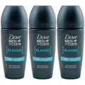 Dove MEN Deo Roll On CLASSIC 3 x 50ml 48H Schutz anti-transpirant Deodorant