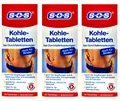Kohle Tablette SOS 90 Stk Set Reisekrankheit Durchfall Tabletten Kohletabletten