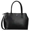 TOM TAILOR Roma Damen Shopper Umhängetasche Reißverschluss Mittelgroß Schwarz