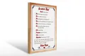 Holzschild Spruch 30x40cm Kind denk immer daran deine Mama