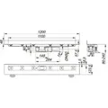 Dallmer Duschrinne CeraLine Plan W 1100mm, DN50