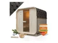 Artsauna Fasssauna Nolvik L - 4 Personen, mit 6 kW Ofen & Zubehör für Garten, Cube Design