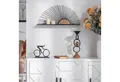 K&L Wall Art Deko-Wandregal Holz Metallregal Landhaus Hängeregal Vintage Holzregal Sonne, Platzsparendes Dekoregal