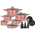 EDENBERG EB-5625 15-teiliges Kochgeschirr-Set - Gold