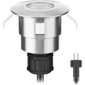 ledscom.de LED Bodeneinbauleuchte ATRIA für außen, IP65, edelstahl, rund, 40mm Ø, kaltweiß
