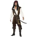 Smiffys Piraten-Kostüm Jamaica Pirat Kostüm, Mache mit diesem Piratenkostüm die Karibik unsicher! braun L