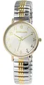 Excellanc Damen-Uhr Edelstahl Zugband analog Quarz 1700061 (silberfarbig goldfarbig)
