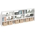 Bellamio Regal Aland Dachschrägenregal 45 Grad-Winkel, Weiß, 268 cm breit, verfügbar mit & ohne Türen weiß 268 cm