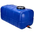 Garronda Regentonne Wasserbehälter mit Deckel Regenwassertank Großbehälter GD-0098, 280 l, BPA-Frei blau 280 l