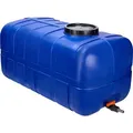 Garronda Wassertank 280 Liter Wasserbehälter mit Deckel Regenwassertank Großbehälter für Haushalt und Gewerbe GD-0098 - Blau