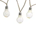 Solar-Lichterkette Manaus 10 warmweiße Glühbirnen IP44 Kunststoff/Hanf, Dehner