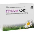 CETIRIZIN ADGC Filmtabletten 50 St. PZN 02662780
