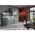 Optifit Küchenzeile Optikoncept Ingvar 270 cm Anthrazit